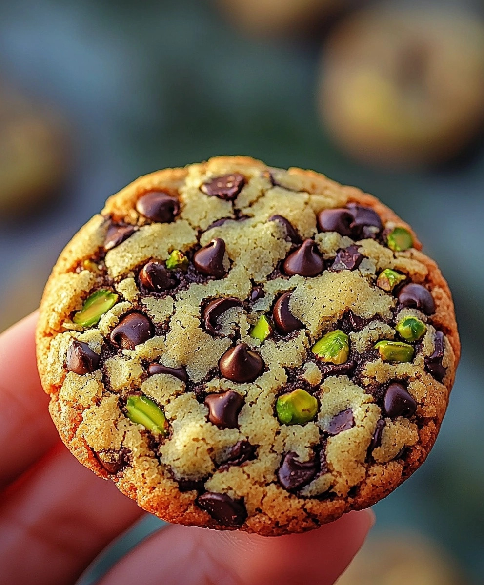 Cookies pistache chocolat noir