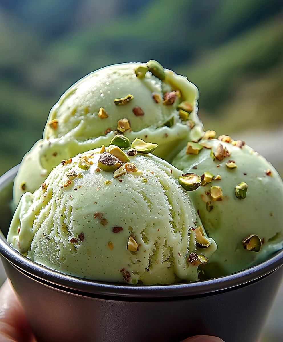 Glace à la pistache maison