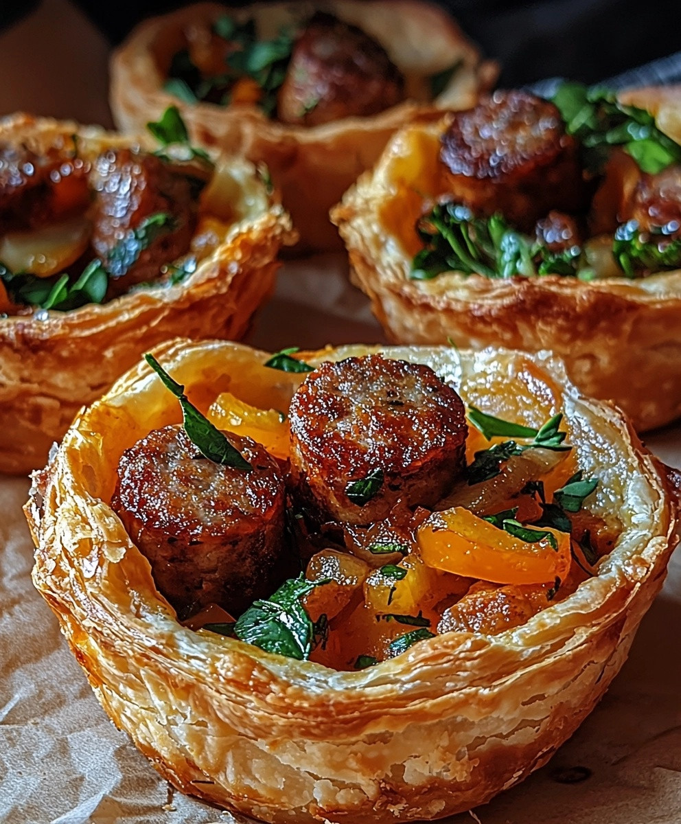 Tartelettes vegan saucisse