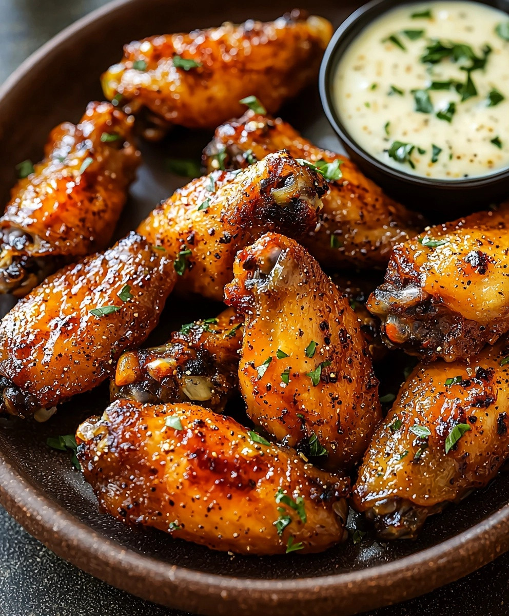 Ailes de poulet au poivre citron