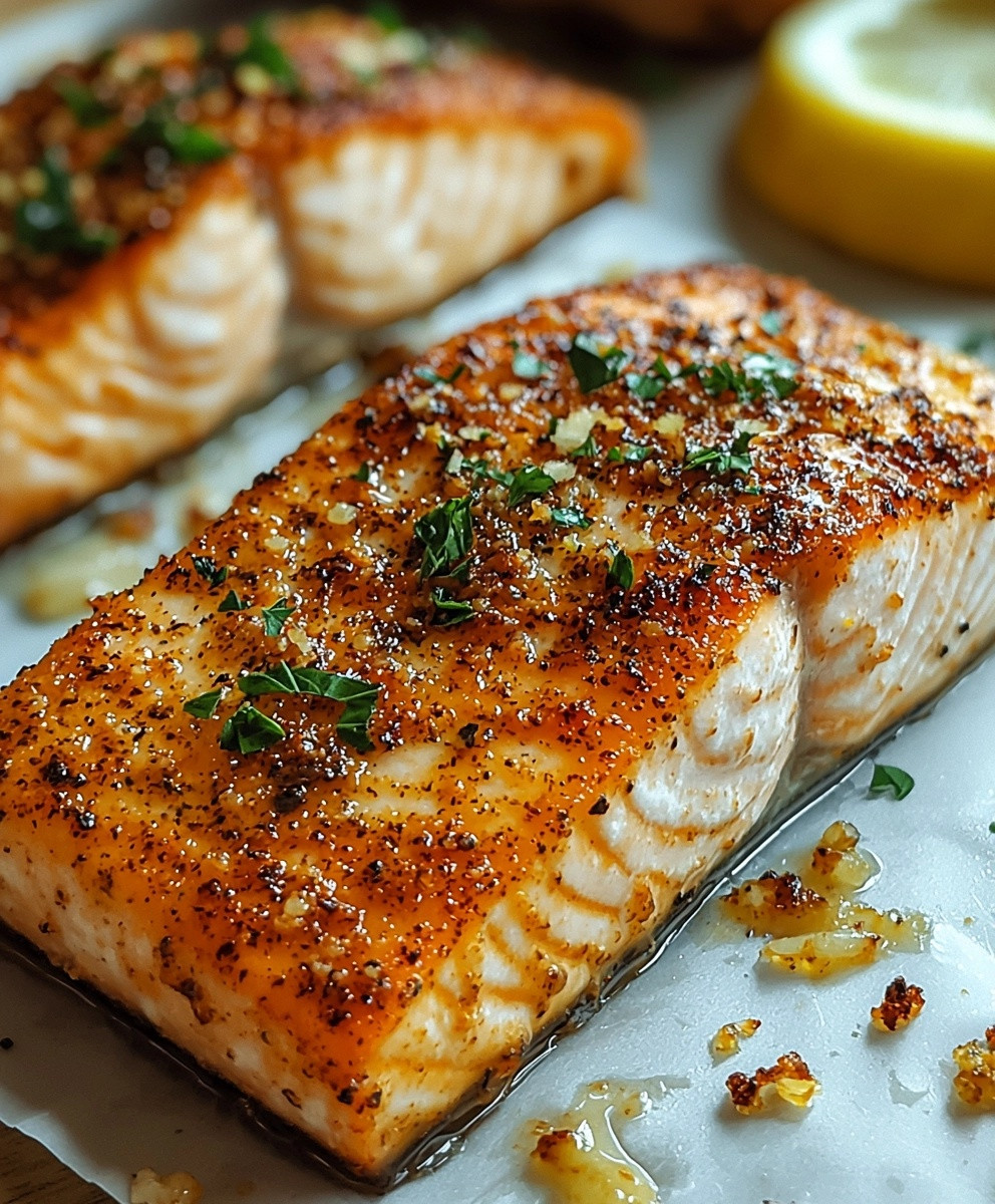 Saumon croûte parmesan épicé