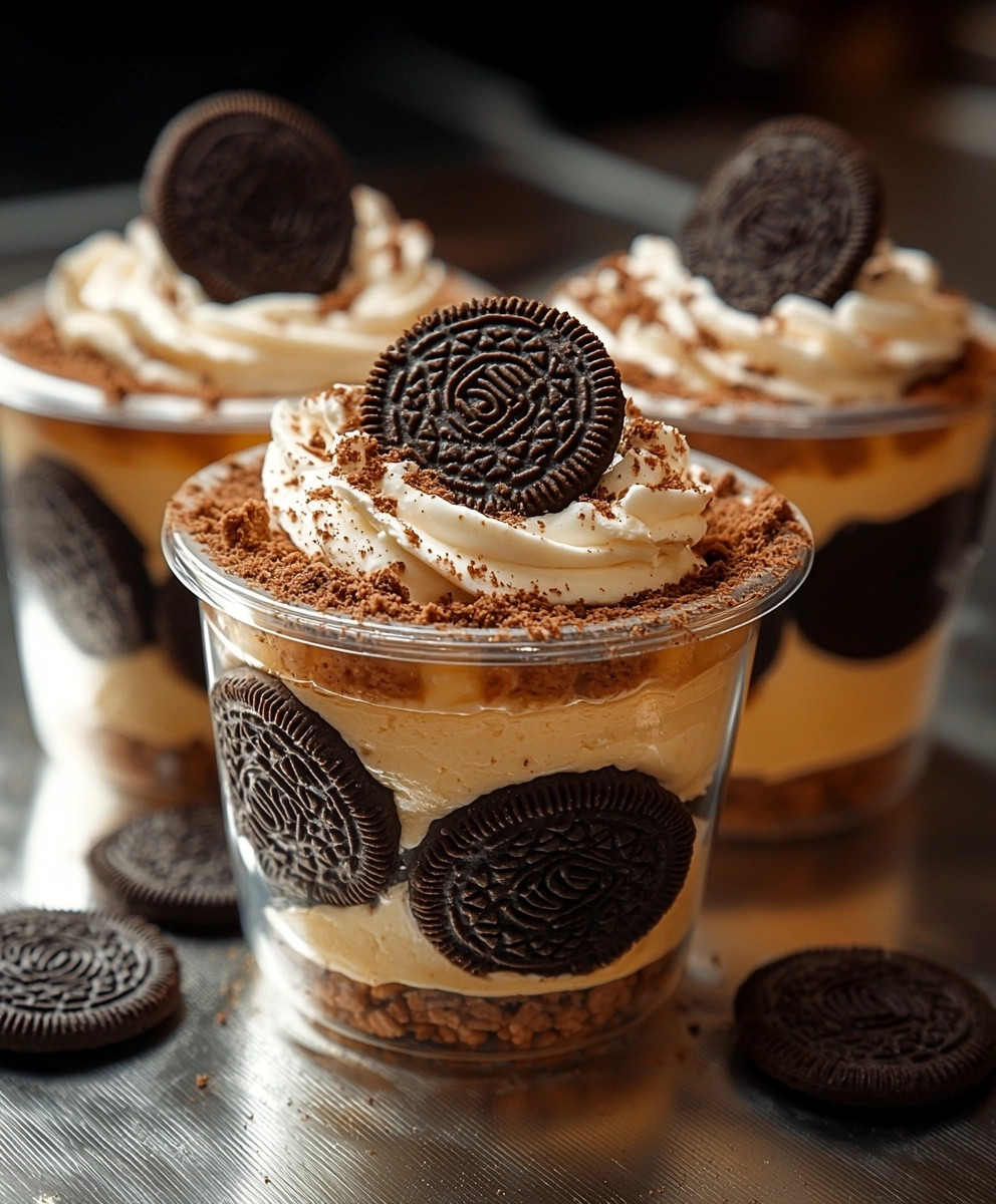 Verrines mascarpone Oreo