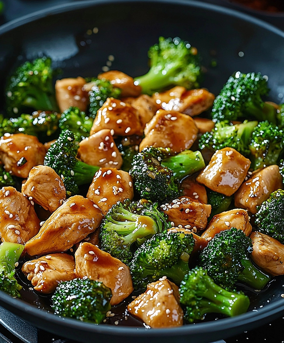 Sauté de poulet brocoli