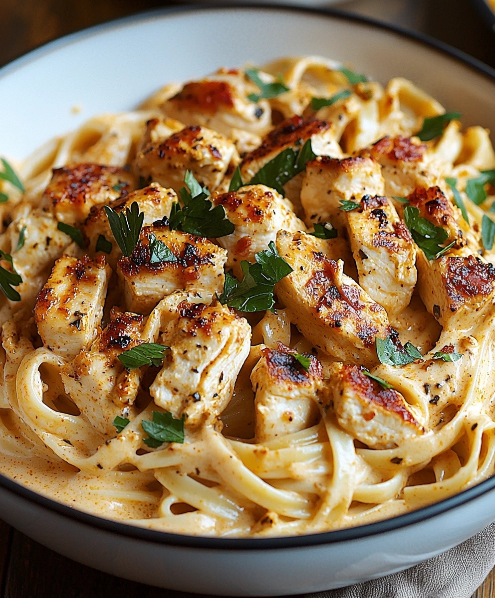 Pâtes au Poulet Cajun