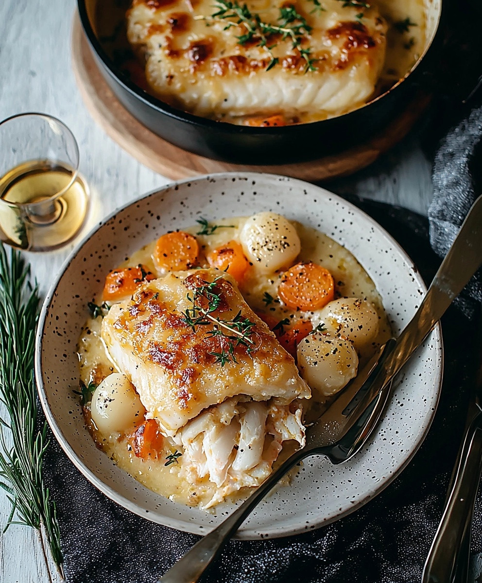 Cassolette de poisson au four