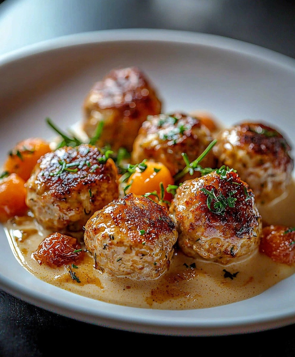 Boulettes de poulet crémeuses