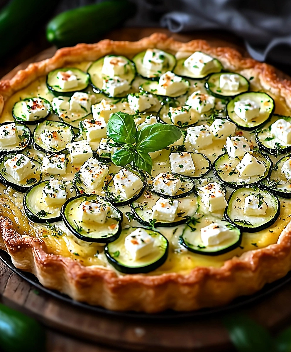 Tarte courgette feta