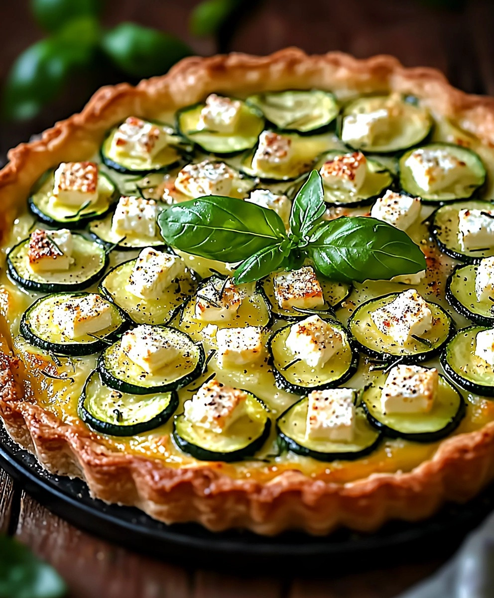 Tarte courgette feta