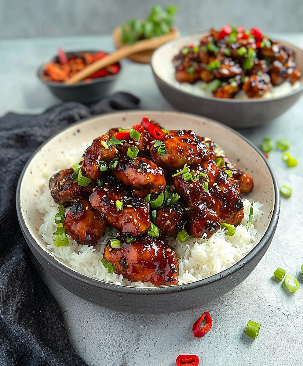 Poulet mongol savoureux