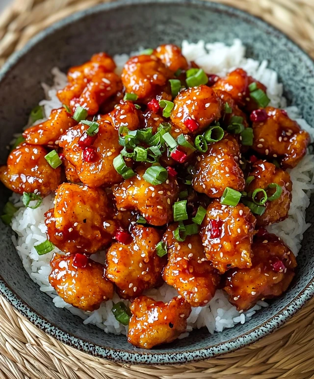 Poulet croustillant piment doux