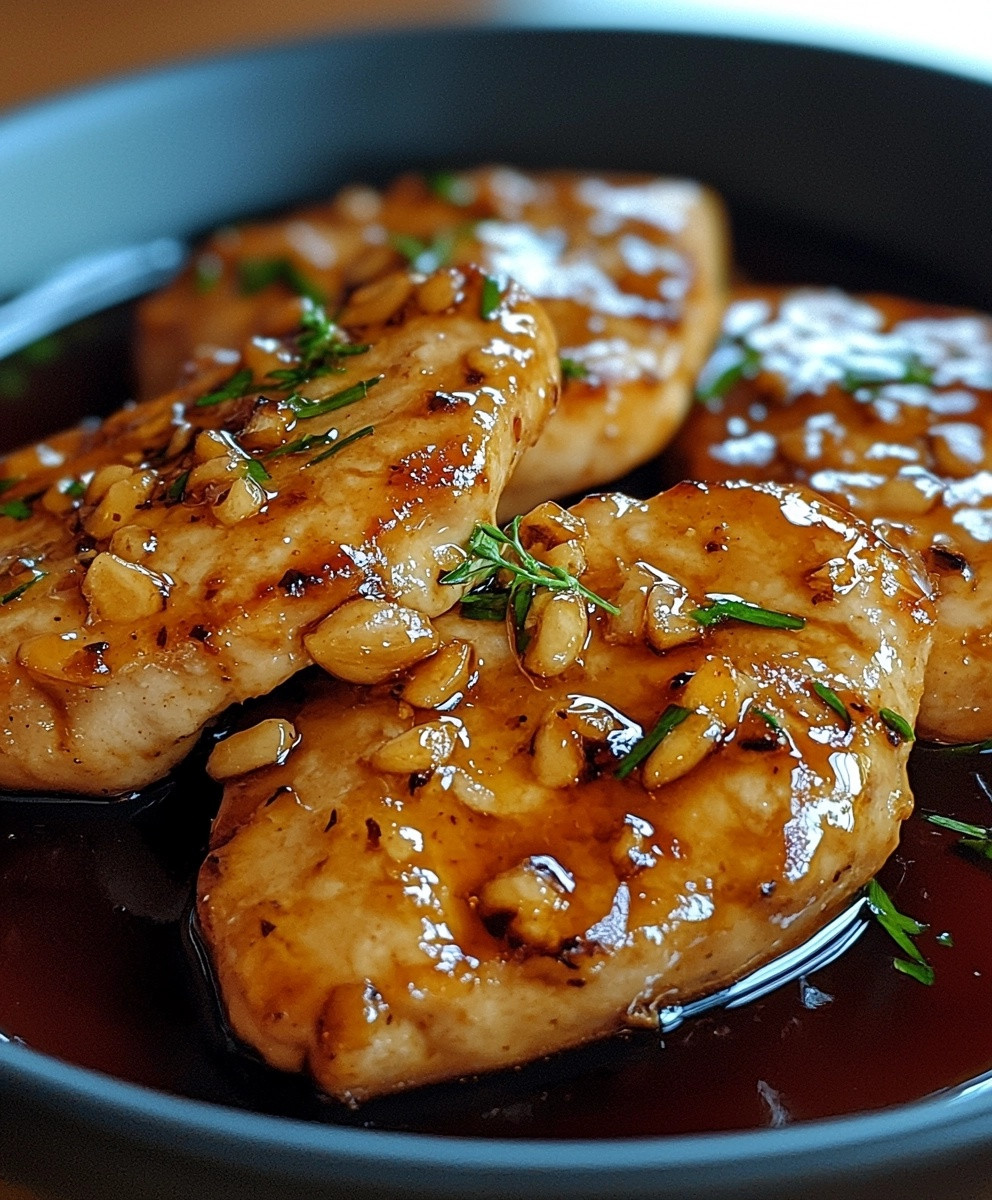 Escalopes de poulet à l'ail
