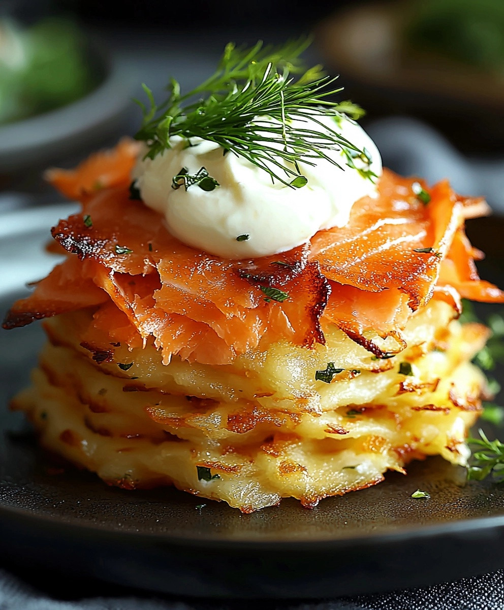 Röstis au saumon fumé
