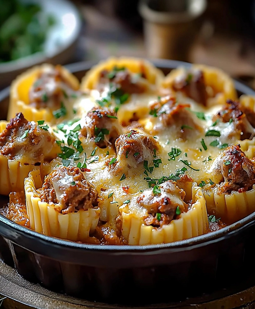 Pâtes coquilles buf crémeux
