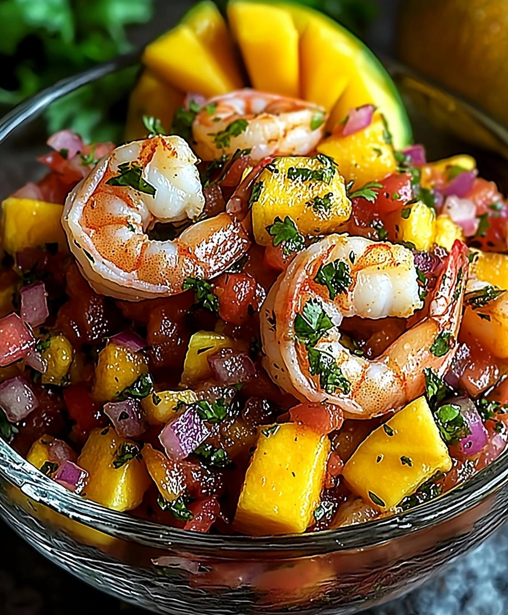 Pico de Gallo Crevettes Mangue