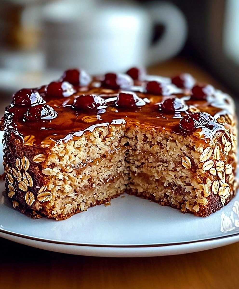 Gâteau diététique flocons d'avoine