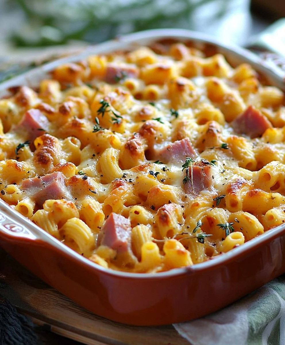 Gratin de macaronis aux légumes
