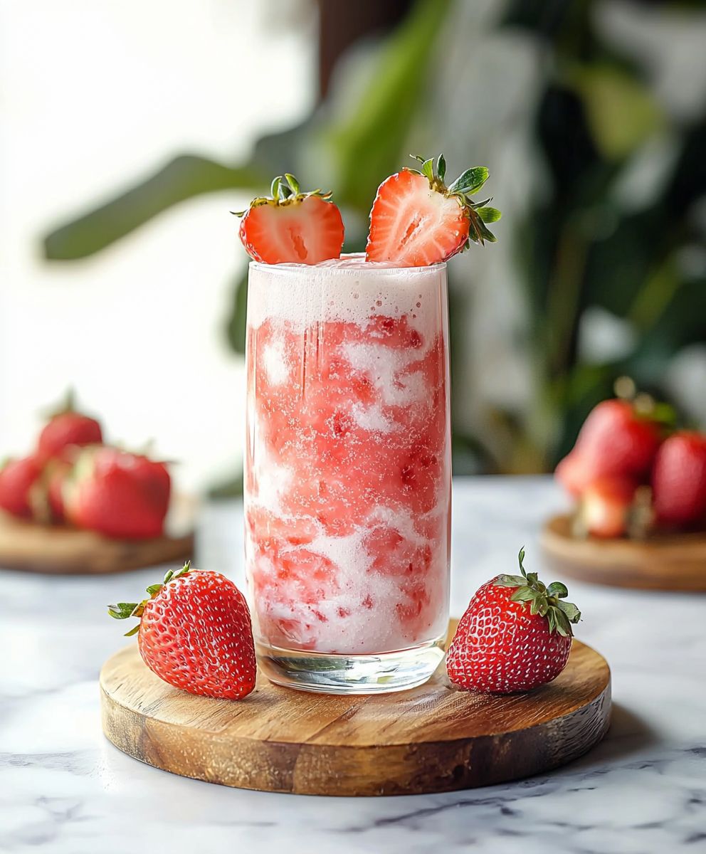 lait de fraise coréen maison