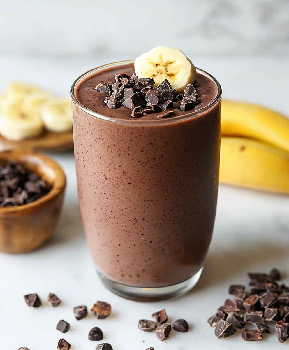Smoothie banane cacao