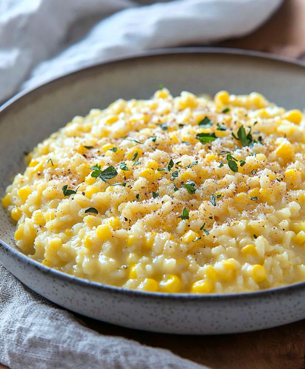 Risotto de maïs à l'autocuiseur