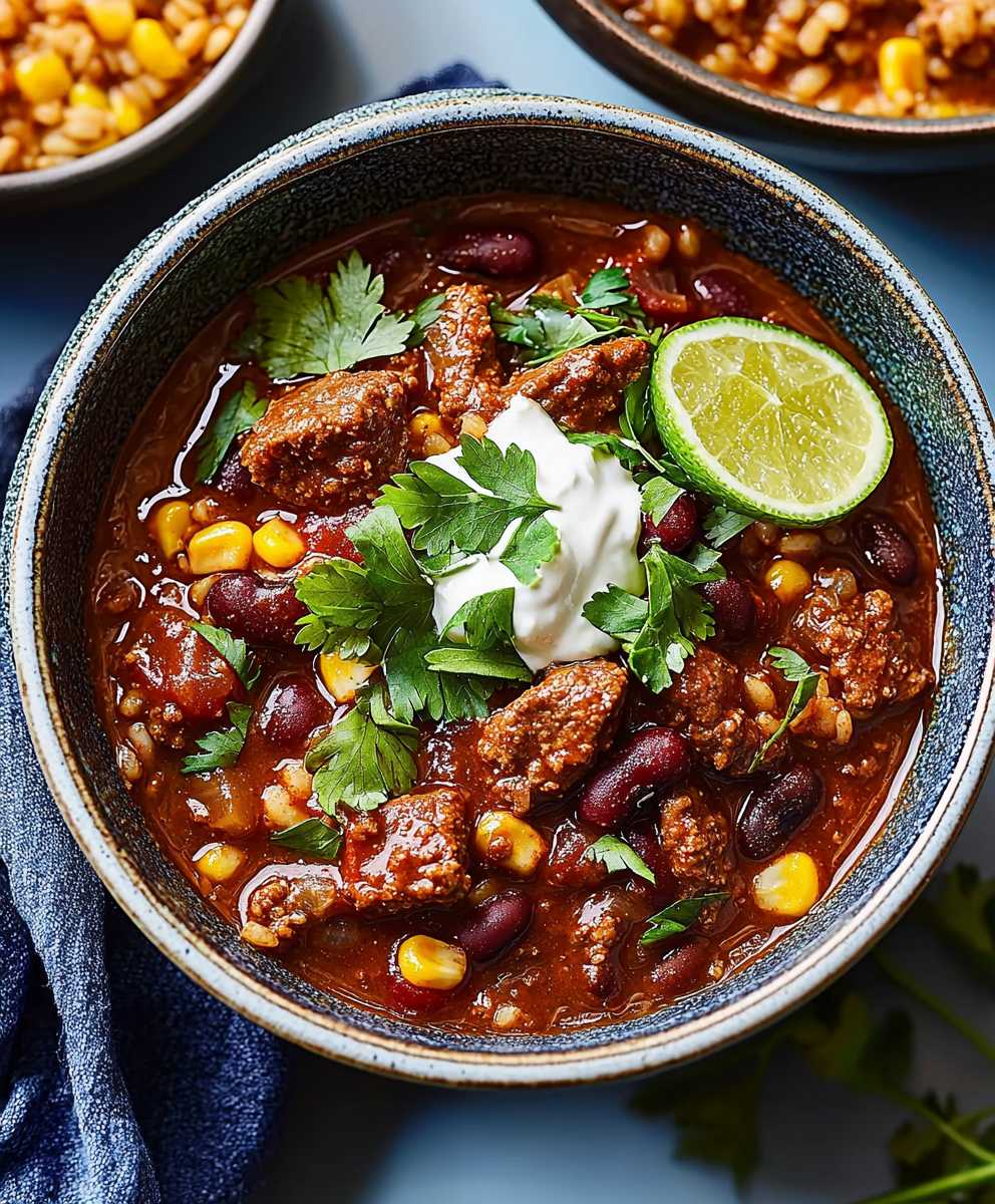 Chili au buf et haricots