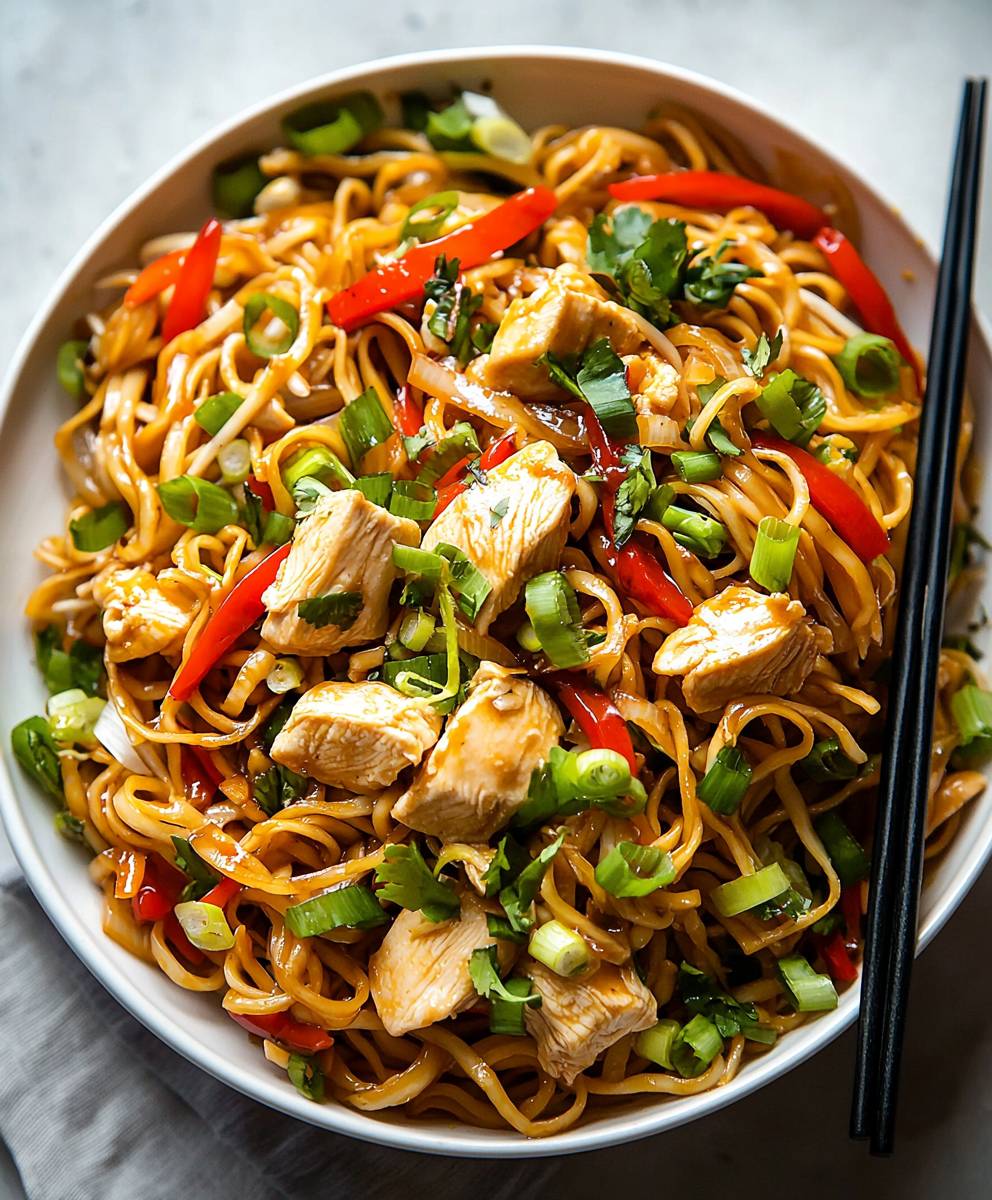 Chow Mein poulet