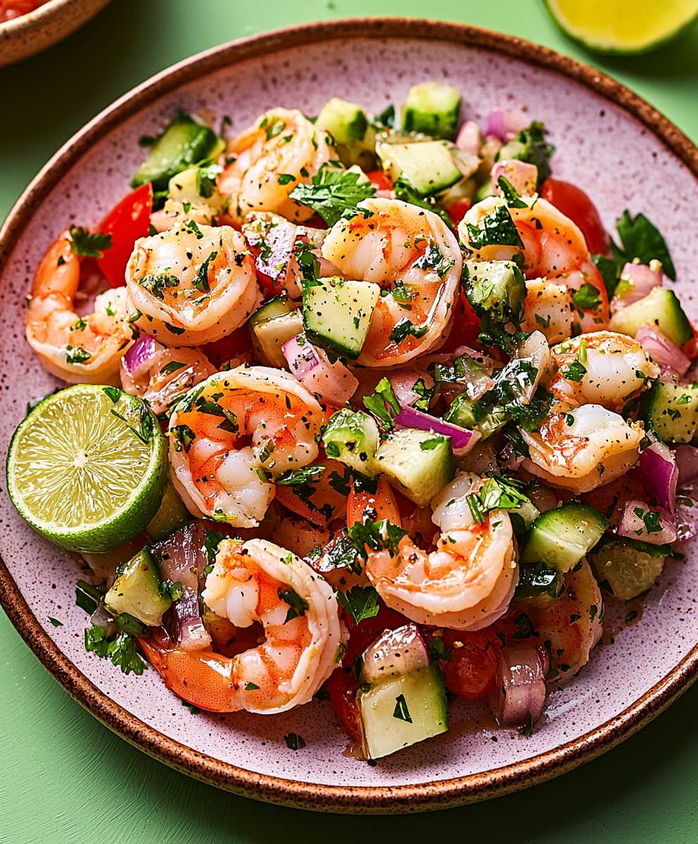 Ceviche de crevettes facile