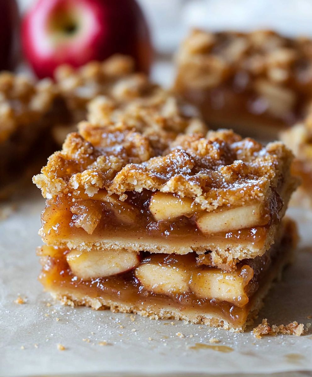 Barres tarte aux pommes