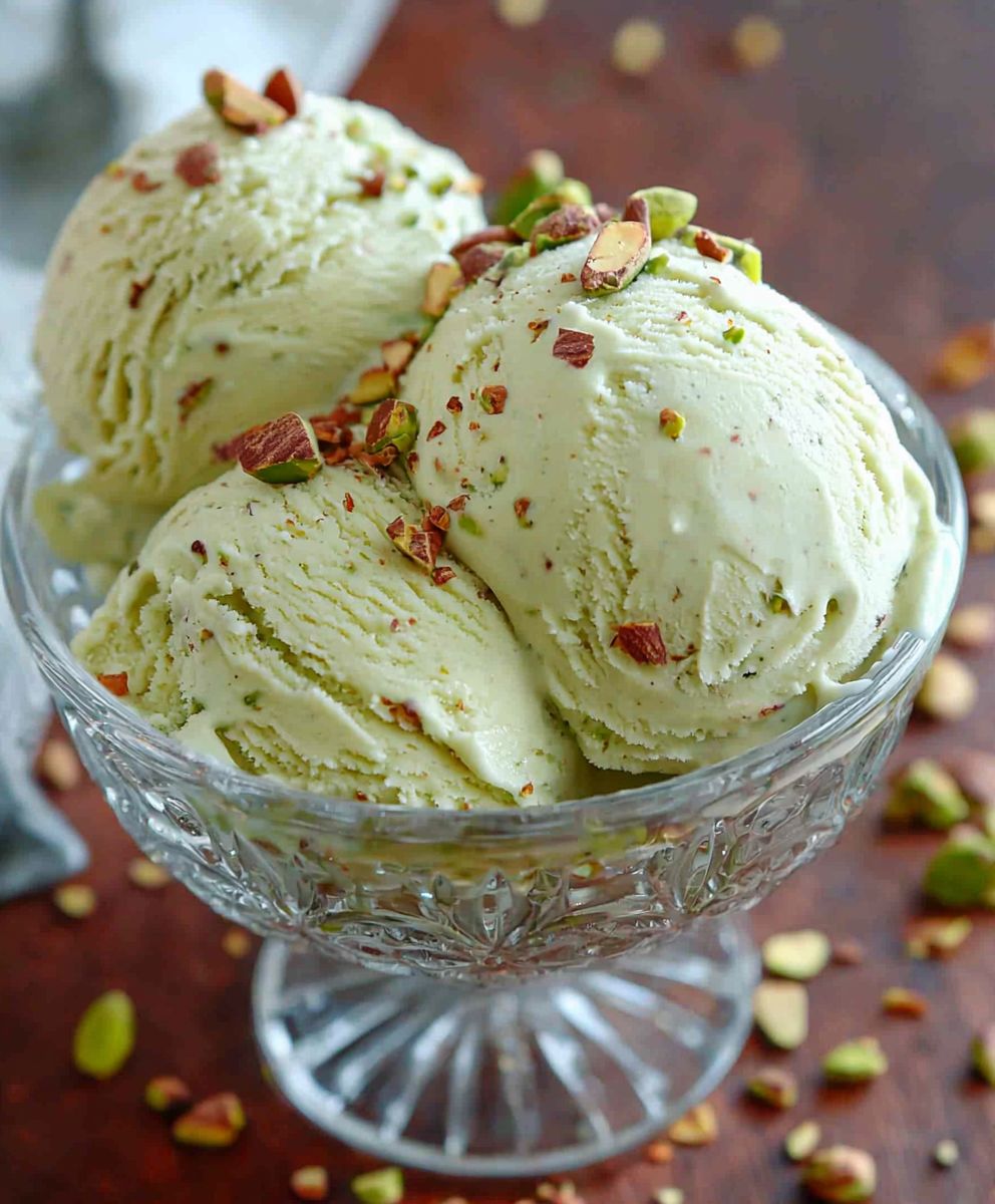 Glace pistache maison