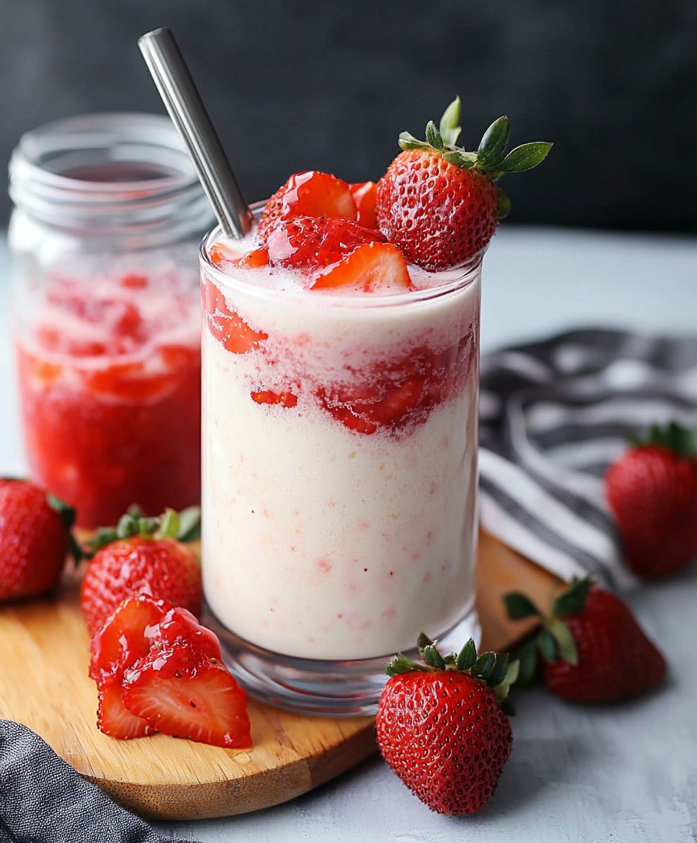 Lait fraise coréen
