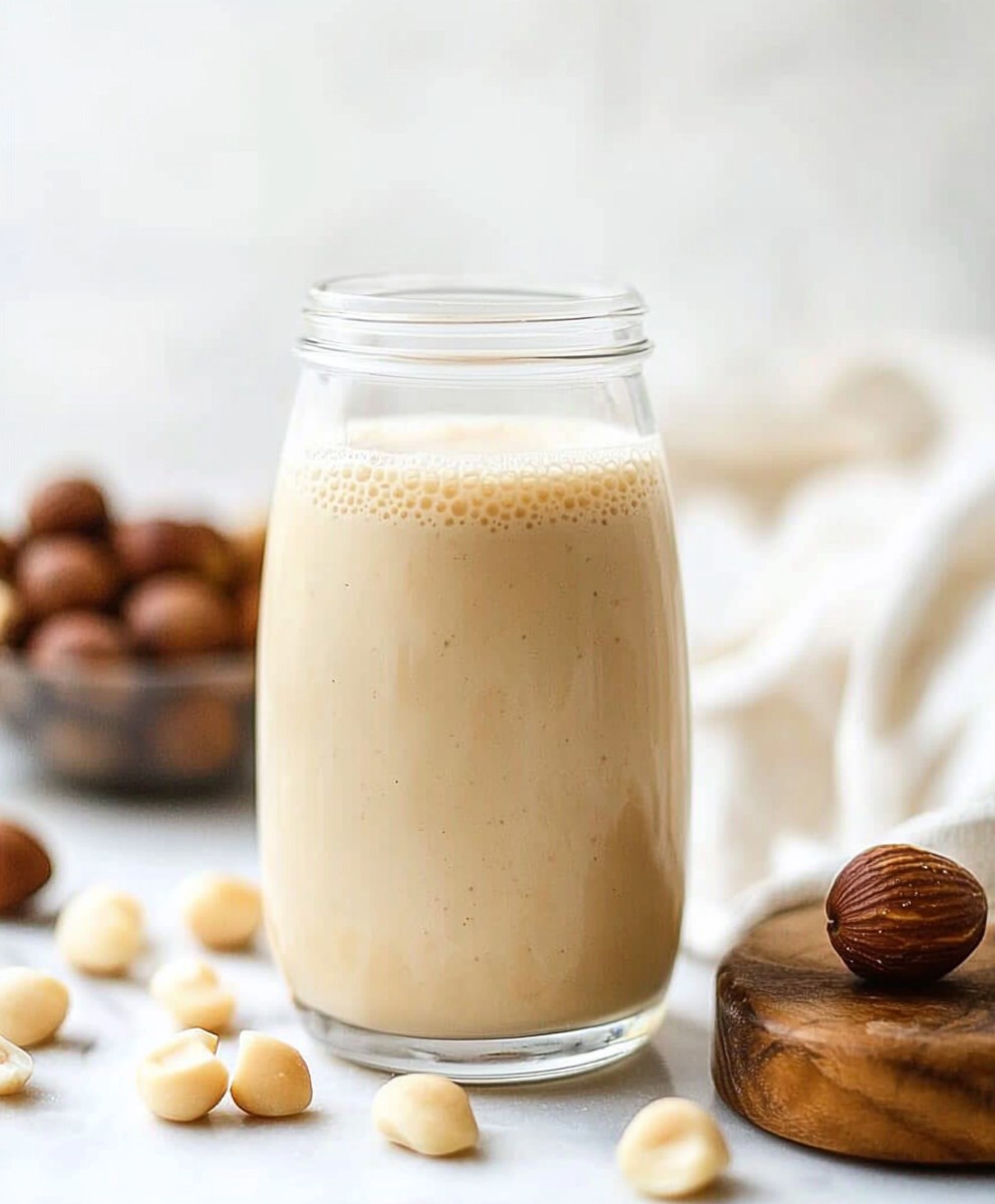 Lait de macadamia maison