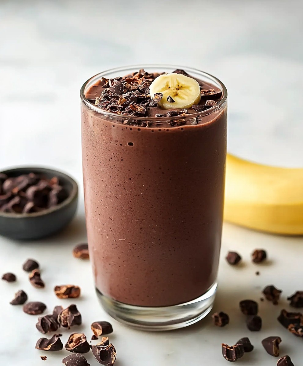 Smoothie banane cacao