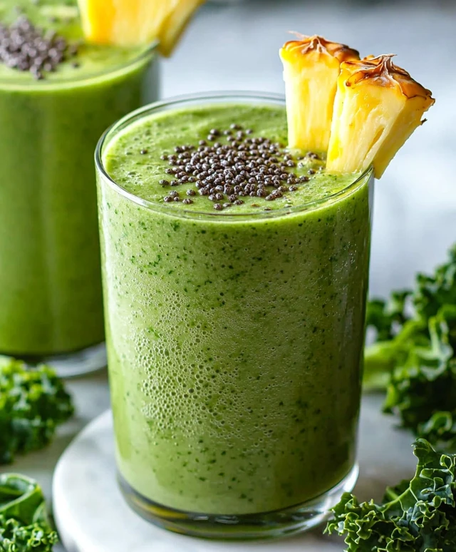 Smoothie ananas chou frisé