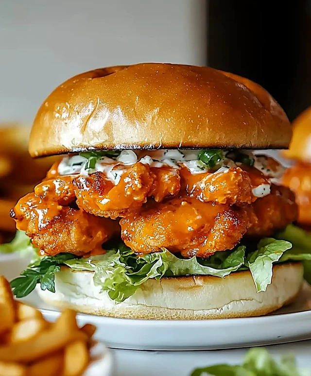 Sandwich au poulet Buffalo