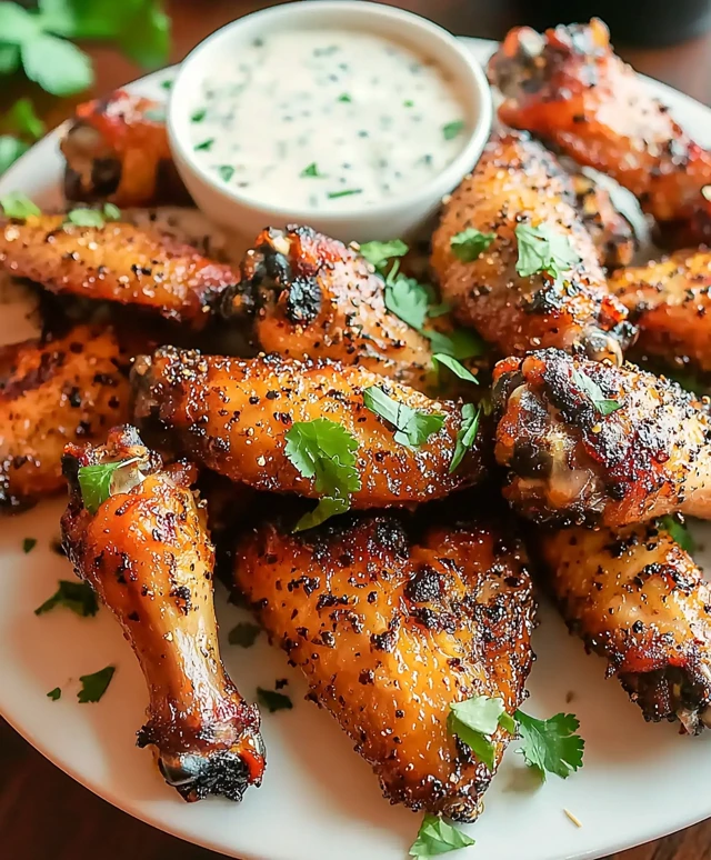 Ailes de poulet poivre noir