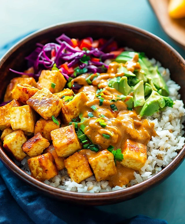Bols de burritos mangue tofu