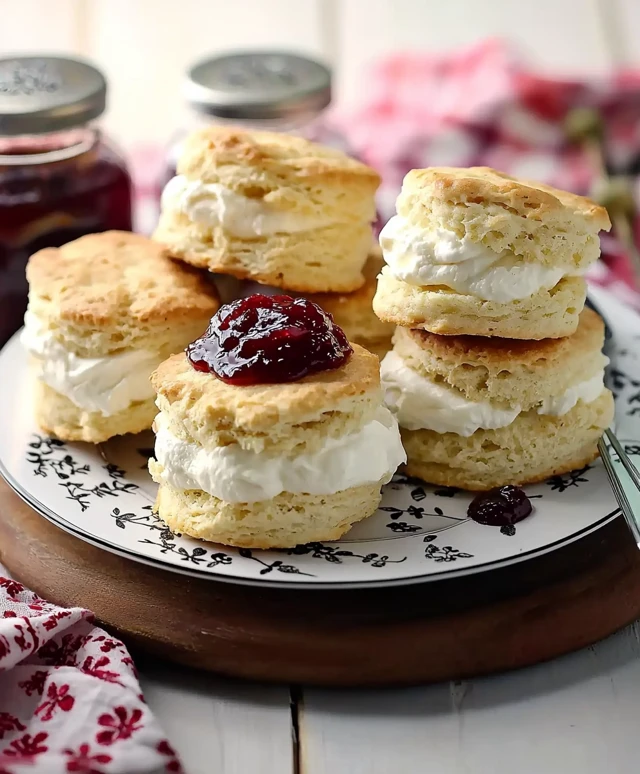 Scones à la confiture