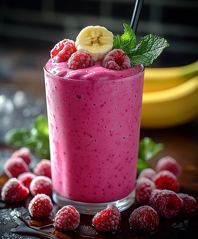 Smoothie aux baies et banane