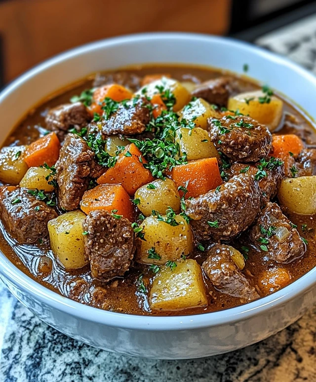 Ragoût de buf mijoteuse
