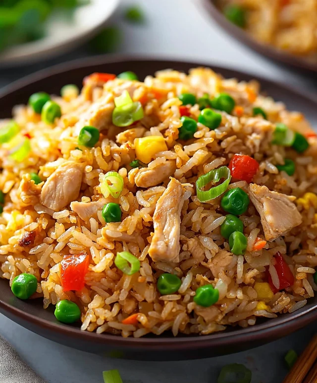 Riz frit au poulet