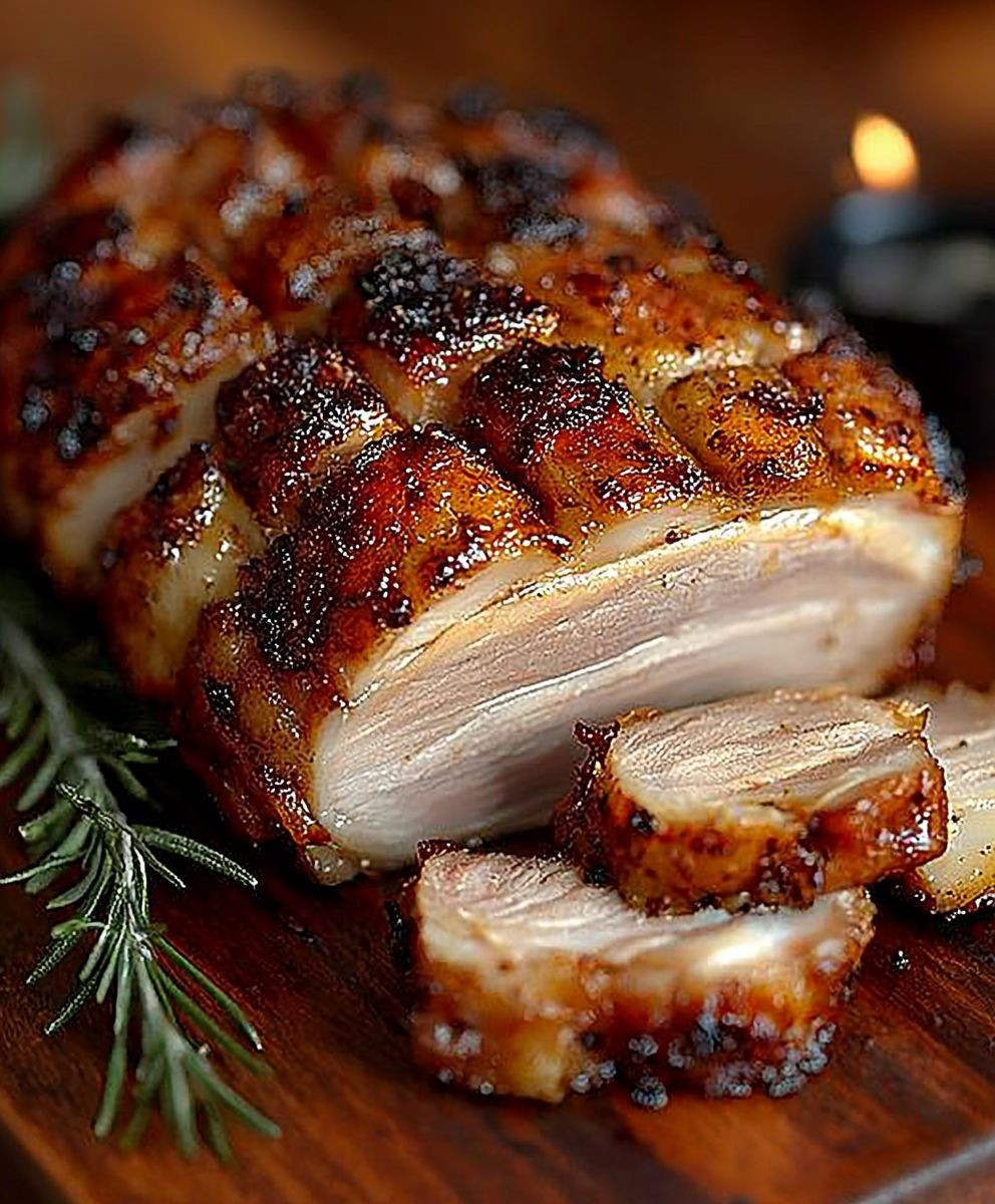 Rôti de porc croustillant