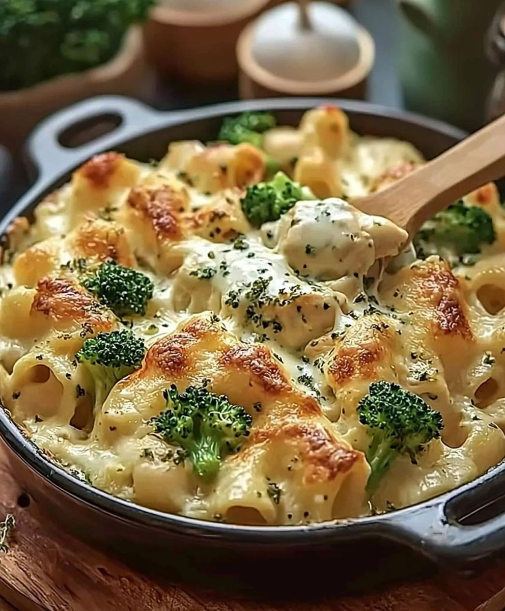 Gratin de pâtes au poulet