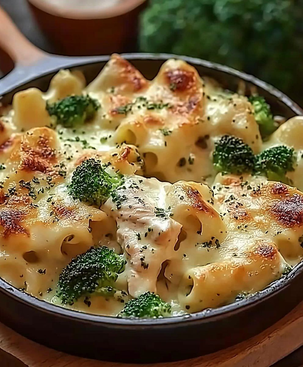 Gratin de pâtes au poulet