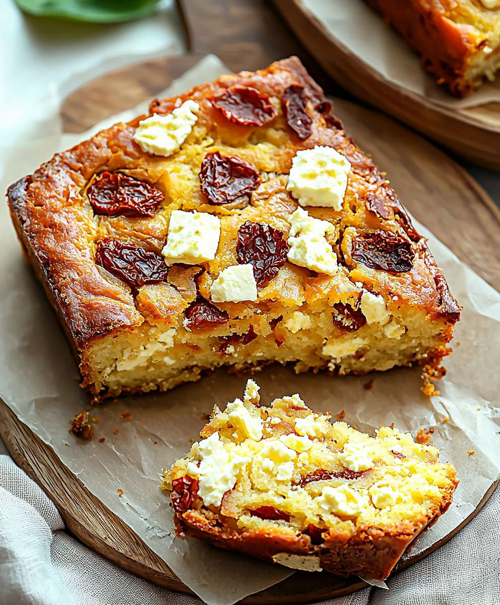 Cake tomates séchées feta