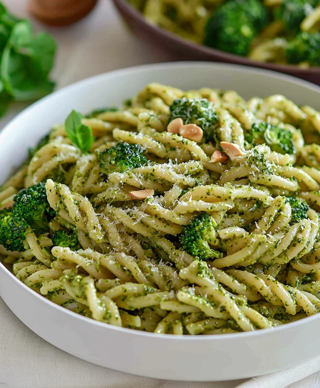 Pâtes végétaliennes au brocoli