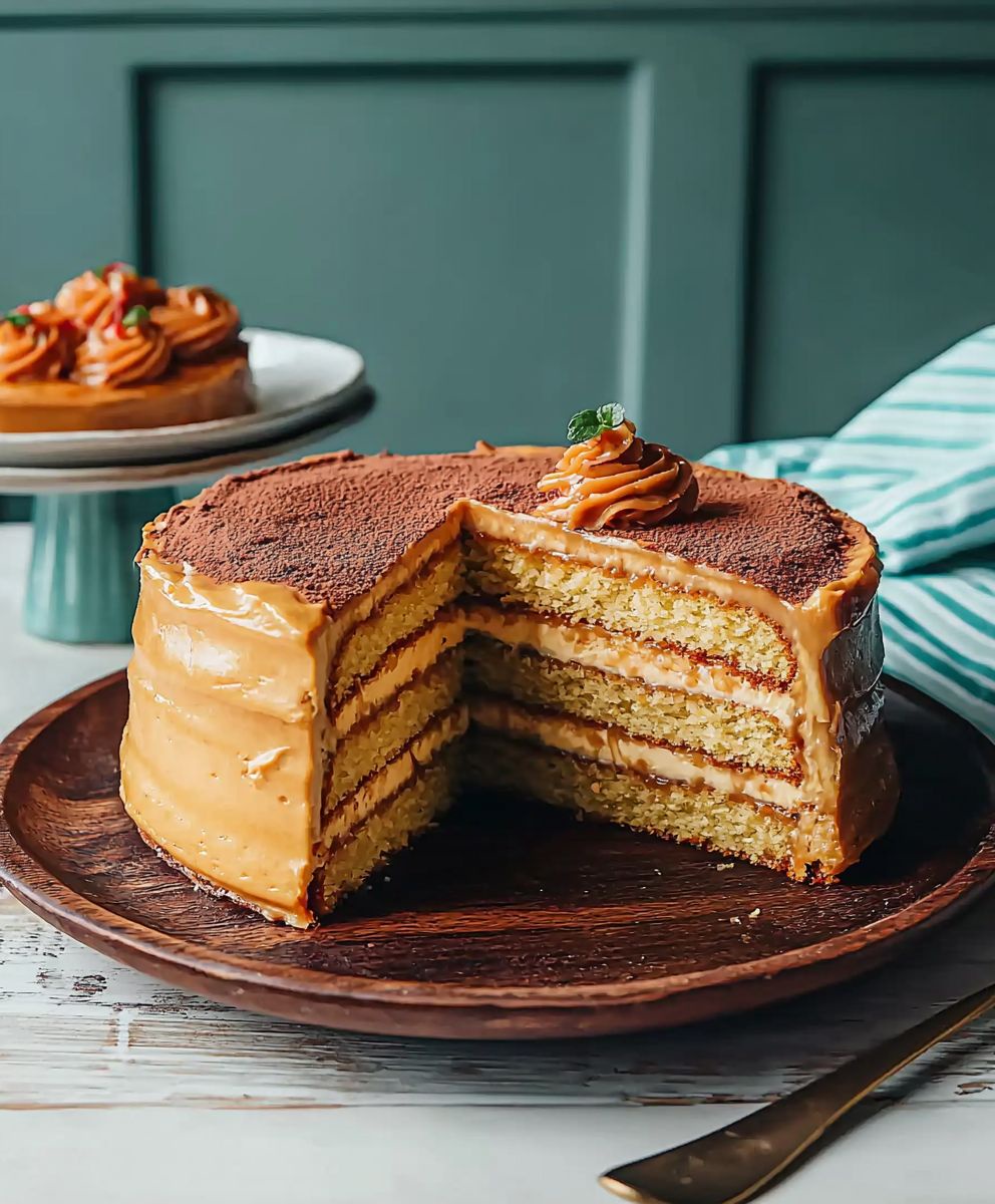 Gâteau au caramel traditionnel