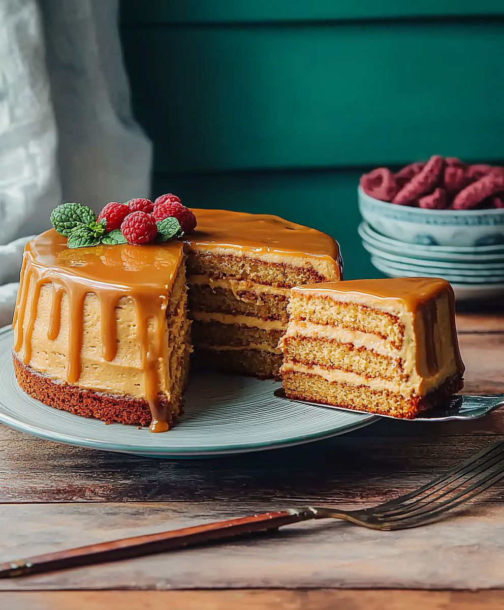 Gâteau au caramel traditionnel