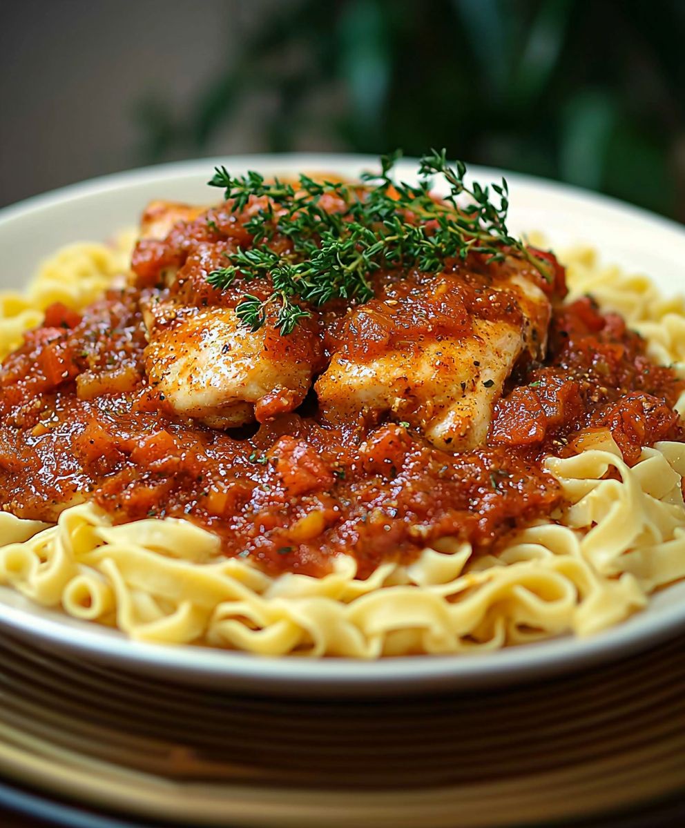 Poulet au paprikash